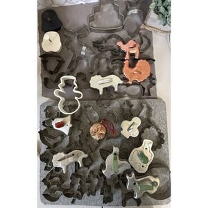 Vintage Cookie Cutter Lot Of 52 Various Mixed Lot